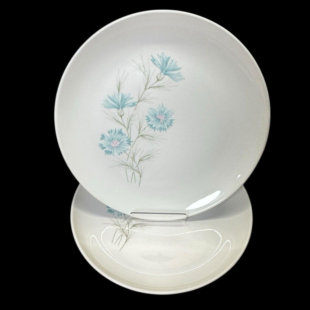 MCM Taylor Smith Ever Yours Boutonniere 10.25" Dinner Plate Vintage Set of 2